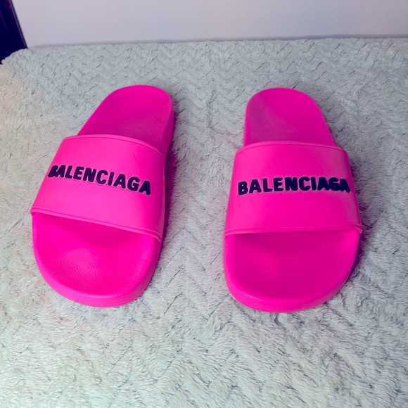 Authentic Balenciaga Pink Slides - Picture 1 of 6